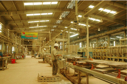 ​Công ty CP Trúc Thôn xây dựng dây chuyền sản xuất gạch ốp lát thứ ba